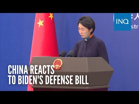 China reacts to Biden's defense bill