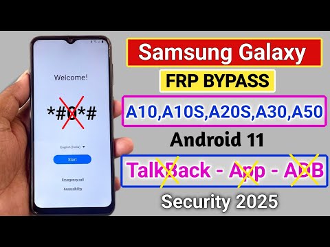 Samsung A10,A10S,A20S,A30,A50 FRP Bypass 2024 Android 11 || Google Account Unlock Without PC