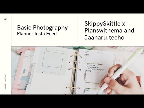 Basic Photography Planner Instagram feed Collaboration video with Planswithema & Jaanaru.techo (BM)