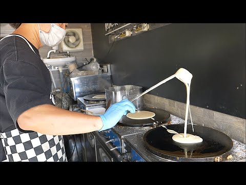 クレープ求めて大行列 怒涛の注文ラッシュを捌くクレープ職人たち/japanese street food