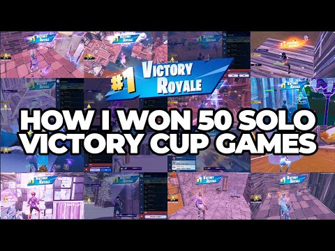 How I WON 50 Solo Victory Cup Games ($5000)