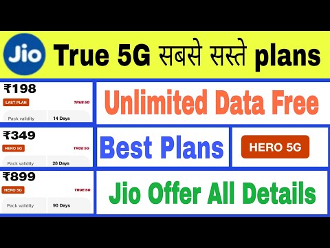 Jio unlimited 5g recharge plan | best recharge for jio 5g unlimited data | jio 5g welcome offer