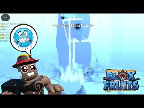 How to FREEZE HYDRA ISLAND "Draco Race V4" - Blox Fruits