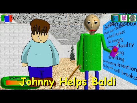 Johnny Helps Baldi - Baldi's Basics Mod