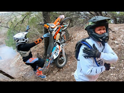 Dirtbike Shenanigans: Dislocated shoulder, DEEP Mud Hole, Everyone crashing