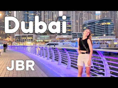 Dubai 🇦🇪 JBR Night Life [4K] Walking Tour