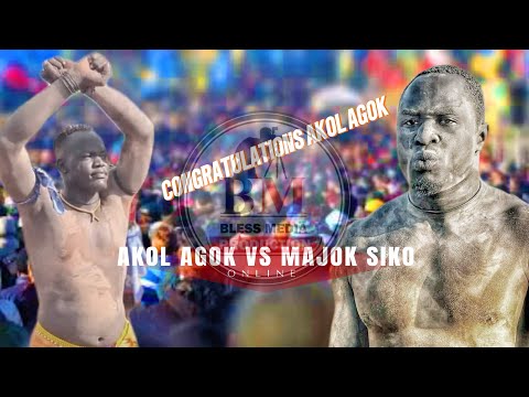 Akol Agok vs Majok Siko South Sudan #wrestling