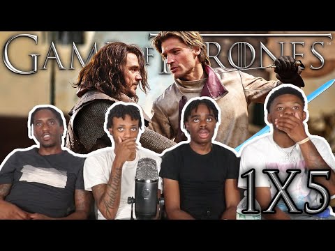 GAME OF THRONES GROUP REACTION | SEASON 1 EPISODE 5 | "The Wolf and the Lion"