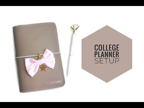 College Planner Setup (ft. foxyfix traveler's notebooks)