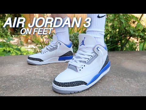 Air Jordan 3 Racer Blue On Feet!