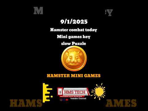 9 January Hamster combat mini Game 🔑🎮🔑 Key Puzzle | Hamster combat Puzzle solved | #hamsterkombat