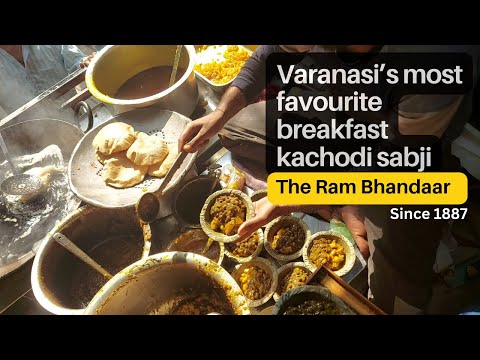 Varanasi's famous Desi ghee Kachodi Sabji | The Rambhandar