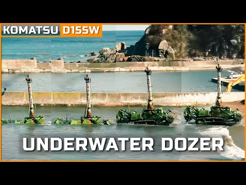 Underwater Bulldozer KOMATSU D155W: The Rare Amphibious Bulldozer You Need to See