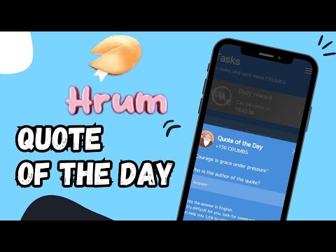 Hrum Quote Of The Day 18 December | Quote Of The Day Answer Today | Crypto Spot