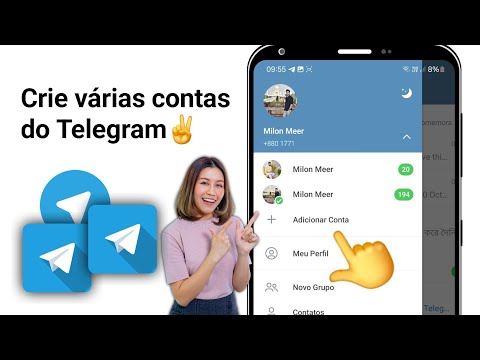 Como criar várias contas de telegrama no Android | como usar vários telegramas em um telefone