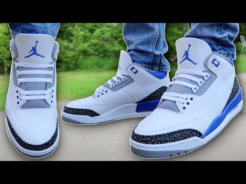 How To Bar Lace Jordan 3s | Featuring 'Racer Blue' (BEST WAY!!)