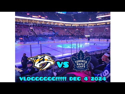 Leafs Vs Predators VLOGGGGGGGG!!!!! December 4 2024 MUST WATCH!!!!