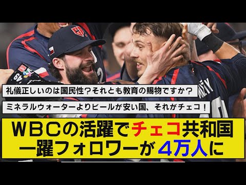 WBCの活躍でチェコ共和国、一躍フォロワーが4万人に