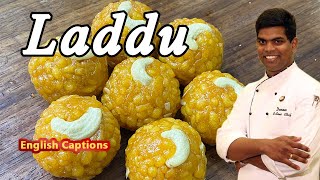 Laddu Recipe in Tamil | How to make Laddu | Diwali Sweet Recipe | CDK#203 | Chef Deena's Kitchen