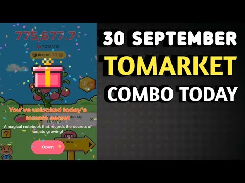 TOMARKET COMBO TODAY 30 SEPTEMBER 2024 | TOMARKET DAILY COMBO TODAY