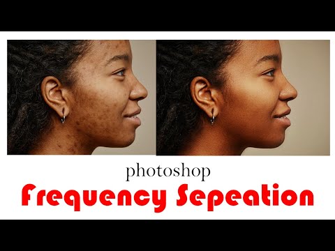 HOW to SMOOTH SKIN using FREQUENCY SEPARATION in Photoshop | Skin Retouching Tutorial 1