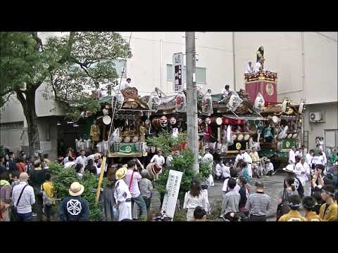 熊谷うちわ祭　２０１９年　八木橋裏の叩き合い（後半）