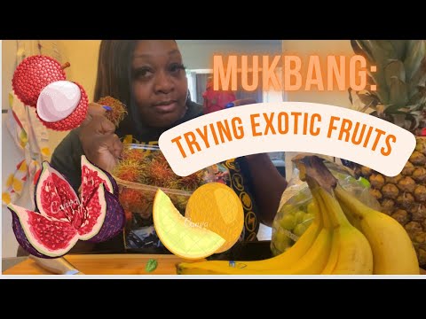 Mukbang: Trying Exotic Fruits 🥝🥭🍍🍓#newyoutuber #mukbang #lifestyle #healthyfood