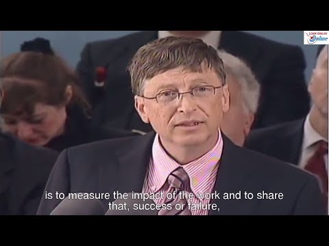 Learn English with Bill Gates Speech at Harvard Commencement Address - English Subtitle