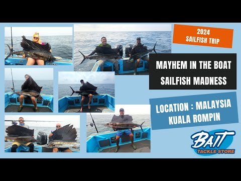 Bait Tackle Store Travels: Mayhem in the Boat, SailFish Madness Rompin 2024