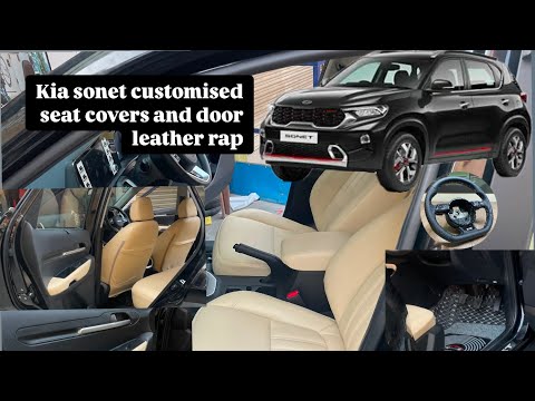 Kia sonet customised car seat covers and modification 👌| best car accessories shop in Bangalore👈