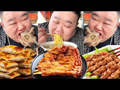 [Big Stomach King Challenge] Challenge to Eat Xinjiang Turpan Hard Core Breakfast! Roasted steamed