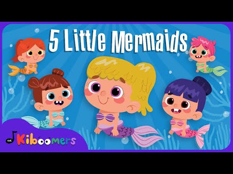 Five Little Mermaids Jumping off a Whale - The Kiboomers Counting Songs for Kids