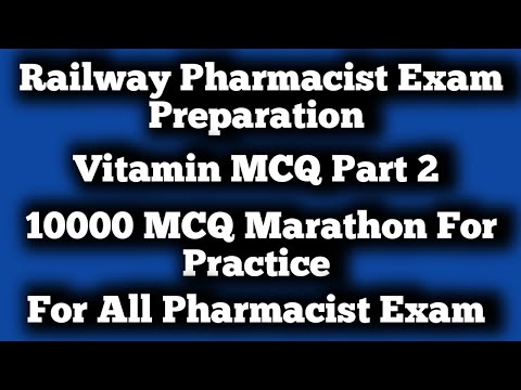 Vitamin MCQ Part 2 | 21-40 MCQ | Railway Pharmacist Exam Preparation | #rrb2024 @PhysicsWallah