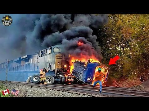 115 SHOCKING Moments Of Train Crash Compilation Caught On Camera | Best of January 2025