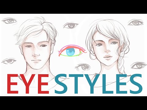 Stop Drawing the Same Eyes! Learn Eye Types, Gender Styles, and Usuful Tips!