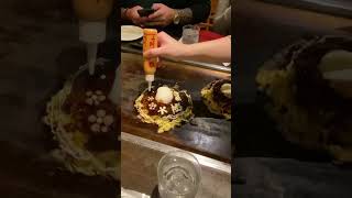 Okonomiyaki, Osaka Japan