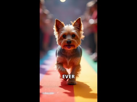 Yorkie Fashion Show: Adorable Outfits on the Runway! #shorts #viralvideo #dogs #yorkies