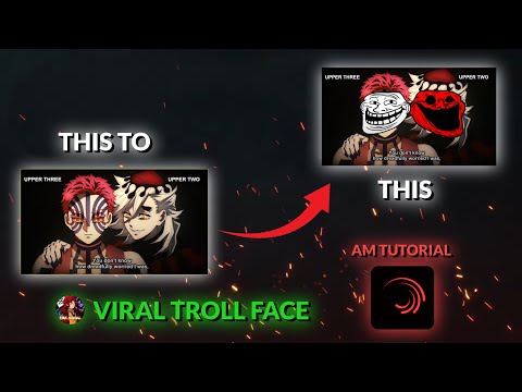 Troll Face Tutorial || Alight Motion