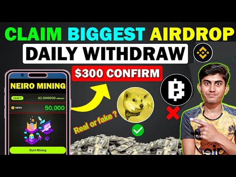 Neiro Mining Instant Withdraw 5000$ NeiroMining Airdrop Real or Fake | Neiro Mining Airdrop