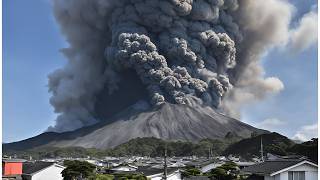 Right now! Sakurajima Volcano is erupting! Level 3 danger, ash reaching 3,000 meters Japan