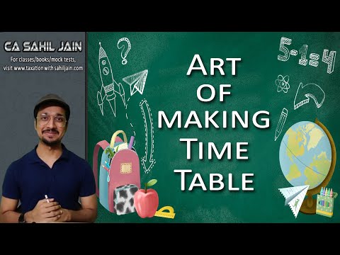 Process of making Time Table for Exams | How many Hours to Study Per Day?