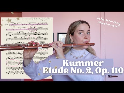 Flute Etude No. 2 from 24 Etudes Mélodiques by Kummer | play along and practice tips