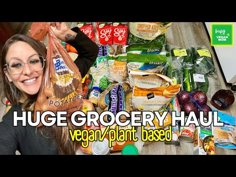 My Huge Plant Based Grocery Haul 🛍️🛒🌽🥦🍉🥑🥭🥒🫐🍠