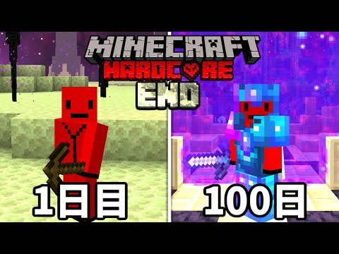 【マイクラ】エンドの世界だけで100日間ハードコア生活した結果【100Days】【Minecraft】