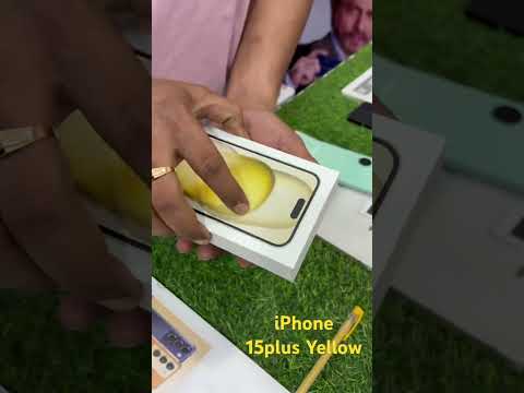 iPhone 15plus yellow unboxing 🔥🔥