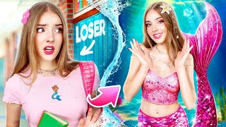 How to Become a Mermaid! Makeover From Nerd to Popular Mermaid