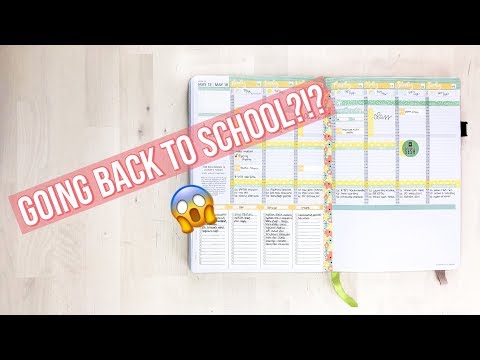 I'm Going Back To School! Passion Planner Plan With Me