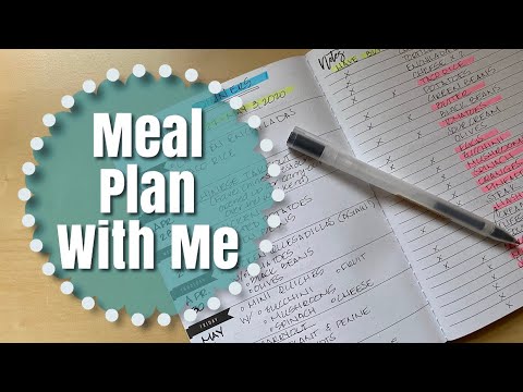 MEAL PLAN WITH ME - Grocery Plan, Shopping List & At Home Inventory | MEAL PLANNING JOURNAL