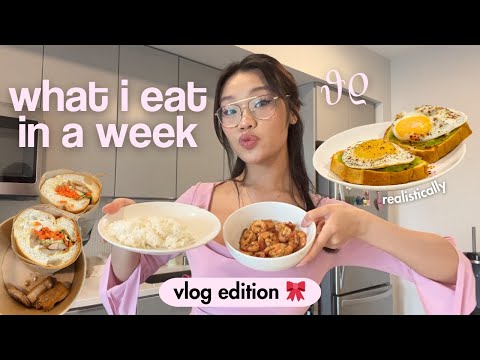 what i eat in a week in my new apartment (realistic + vlog edition)