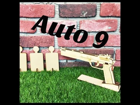 Auto9 半自動橡皮筋手槍 rubber band gun